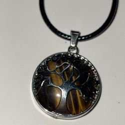 Chain pendant. Tigers Eye