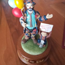 Emmitt Kelly The Clown Balloon Sale Musical. Works No Box