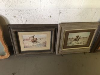 Framed Western art