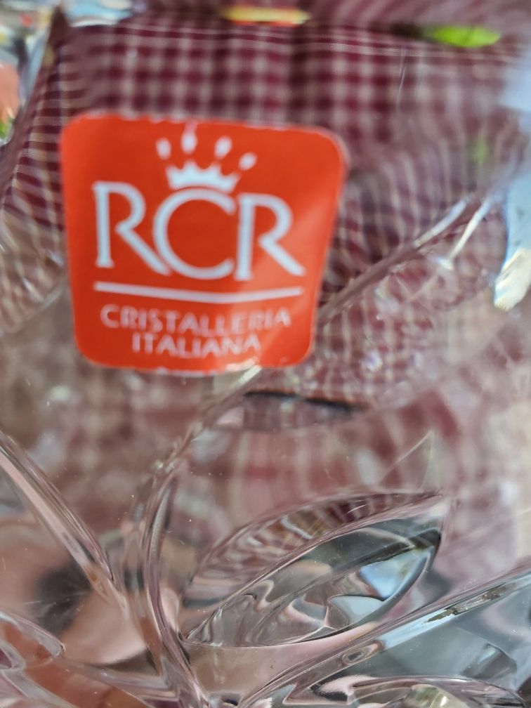 RCR LAURUS CRYSTAL CENTERPIECE BOWL.