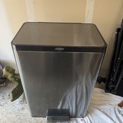 Stainless Steel Garbage And Recycle Bin