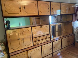 Modern Wall Unit - 157” Long , 81”tall,16” Depth - Could Be Divided In 3 Sections- Moving Out Sale- Excellent Condition Just Like On The Picture