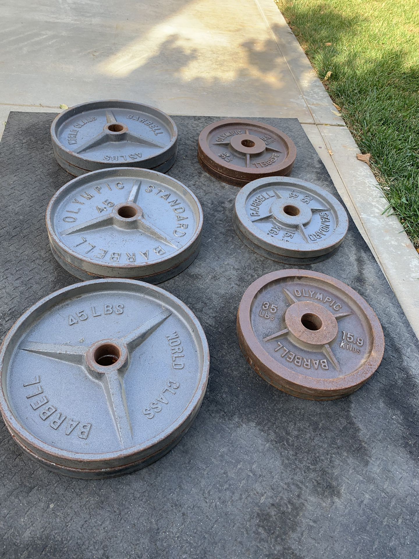 World class Olympic weights plates