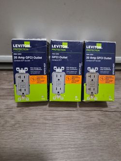 Leviton GFCI 20ap   Color.  GRAY