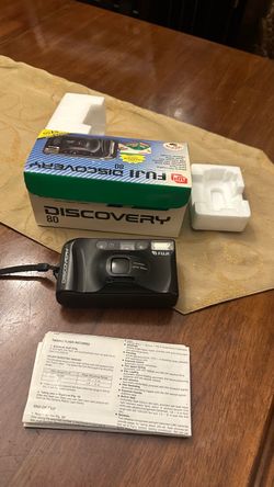 Fuji Discovery 90 Auto Focus 35mm P&S Film Camera with Flash - Tested WORKING