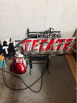 Tecate Boxing Neon Light