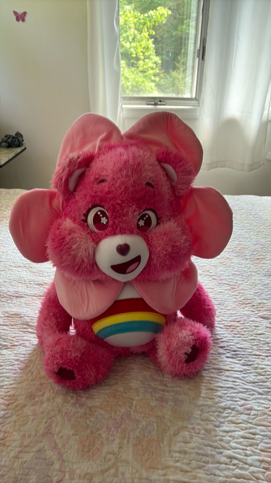 Giant pink care bear