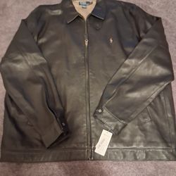 POLO RALPH LAUREN LEATHER JACKET