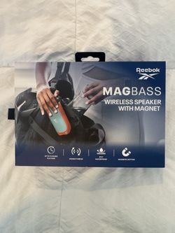 Reebok MagBass Wireless Bluetooth Speaker w/ Magnet – New in Box