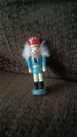 Small Wooden Nutcracker Figurine
