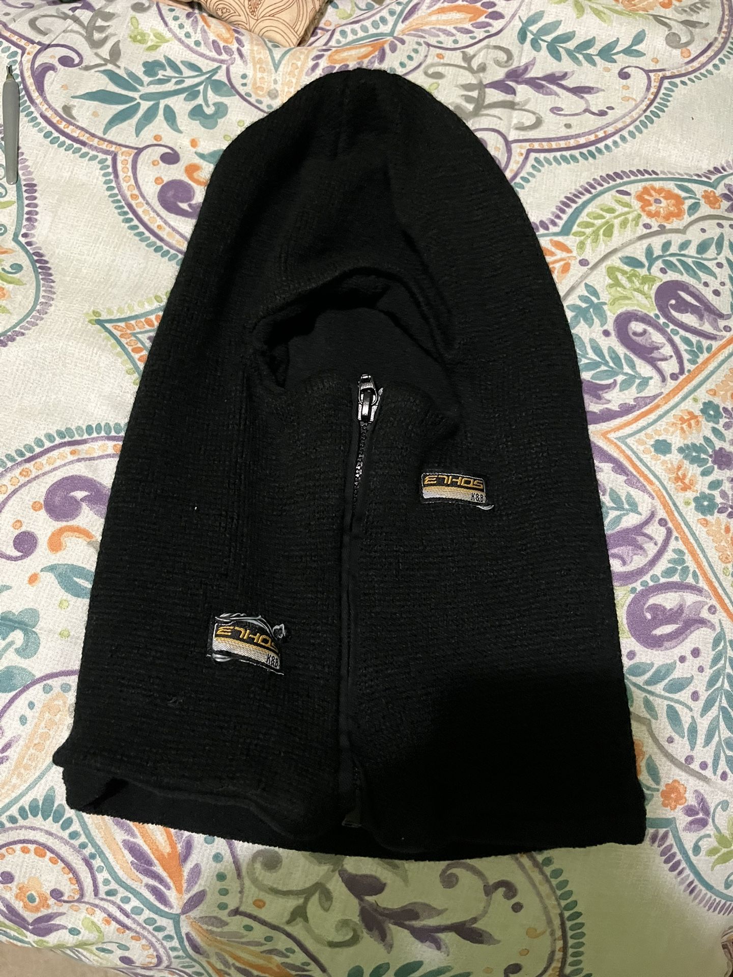 KB Ethos Black Zipper Face Mask