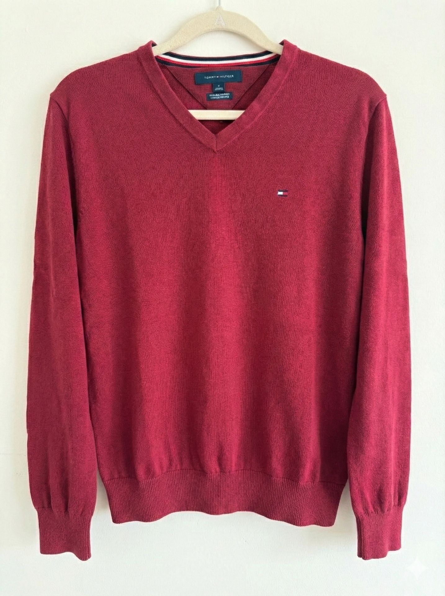 Tommy Hilfiger Solid V-Neck Sweater