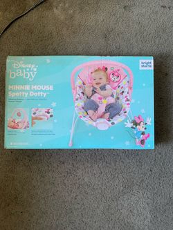 Disney Baby Minnie Mouse Spotty Dotty Vibrating Bouncer