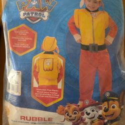 Kid's Halloween Costume / Paw Patrol - RUBBLE / Size 2-4)