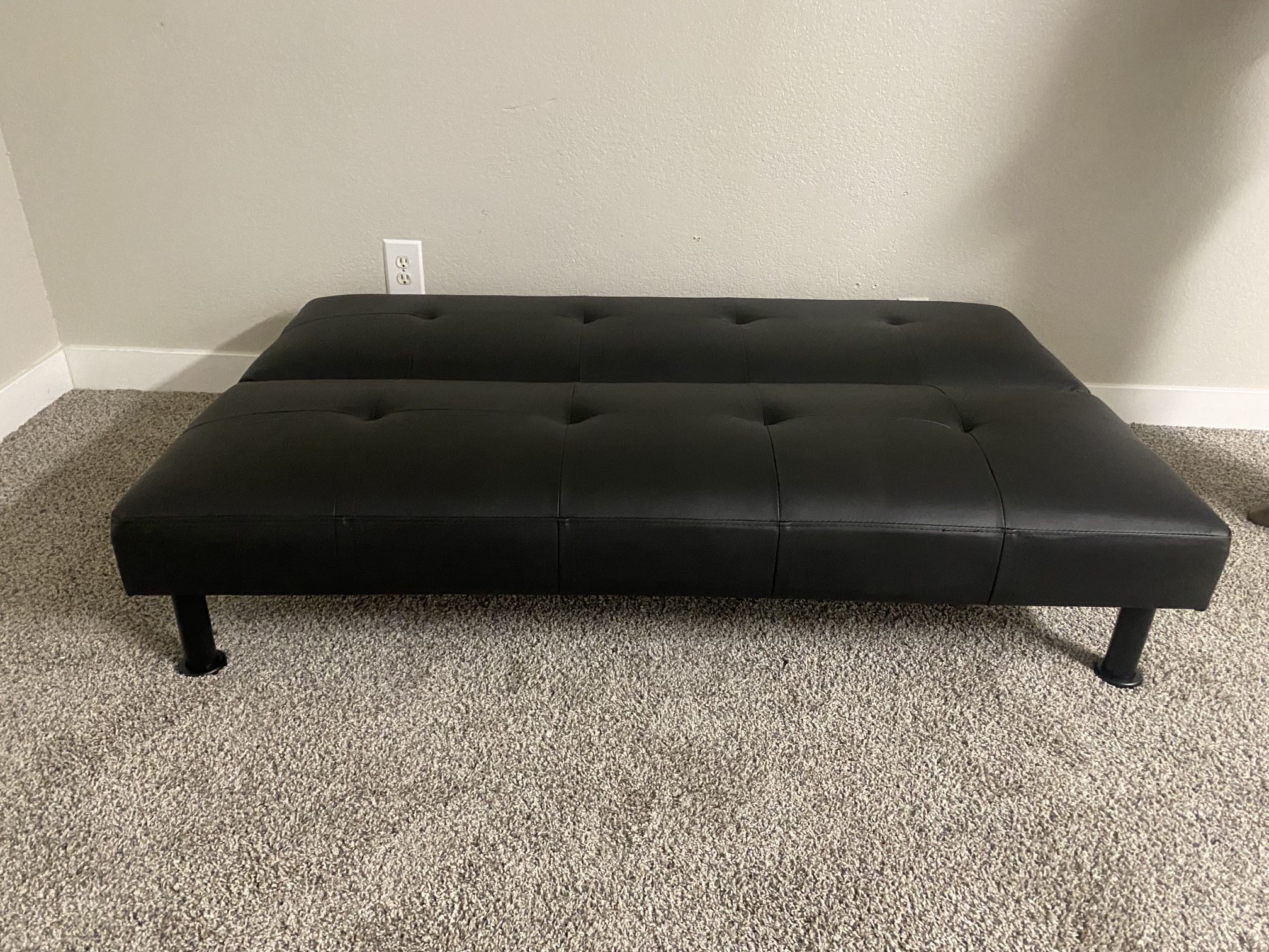 NEW OFFERđź’ŽBlack Convertible Futon Sofa Bed