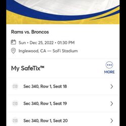 Rams Vs Broncos Tickets