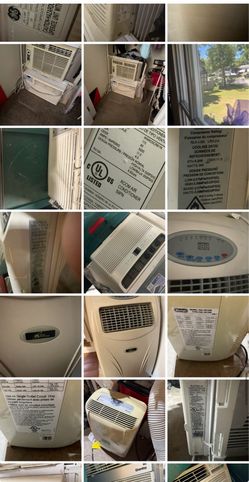 Air conditioning units.  Portable and window