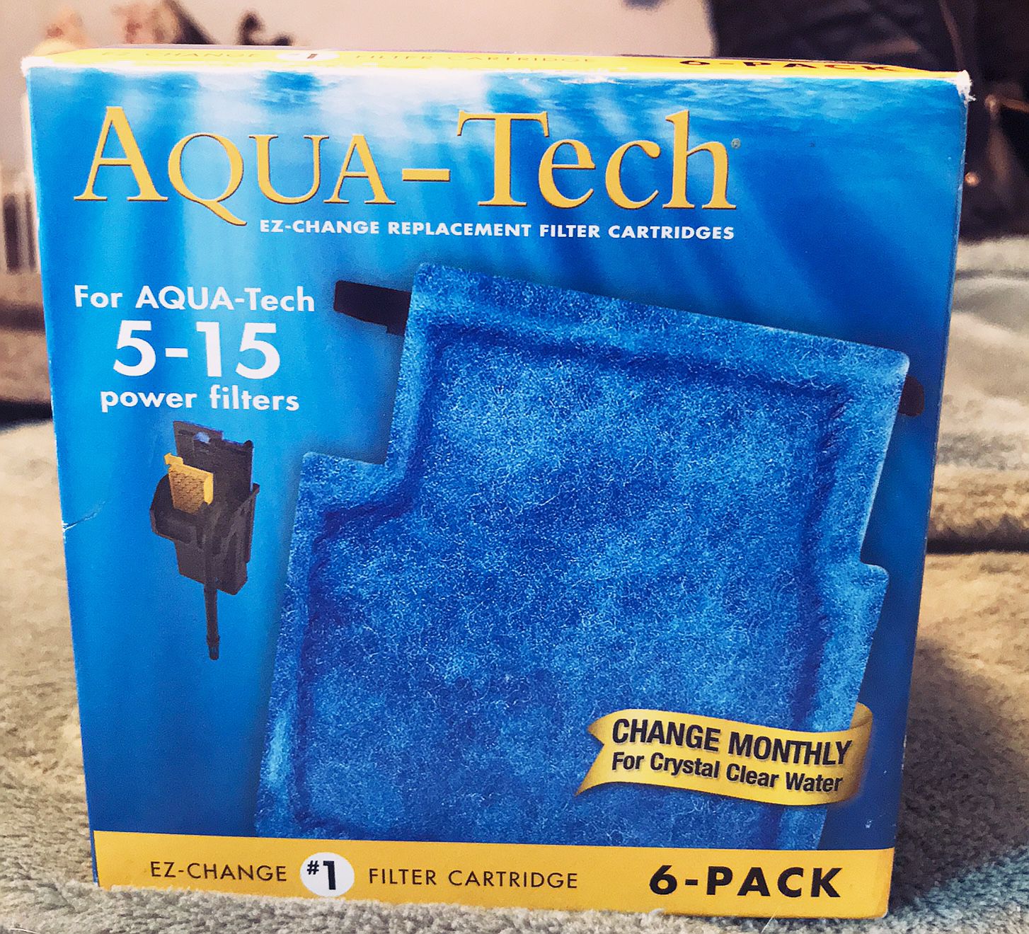 6 pack Aqua-Tech tank 5-15 gallon tank filters