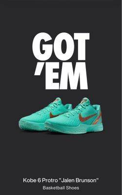 Nike Kobe protro 6 Jalen Brunson Size 8