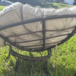 Indoor Huge Papasan Cushion Metal LOUNGE CHAIR