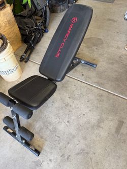 Weight bench.