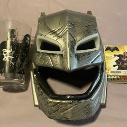 Ben Affleck Signed Autograph Batman Bundle Of 2 | Man Of Steel Mask & Mondo Pint Brand new 