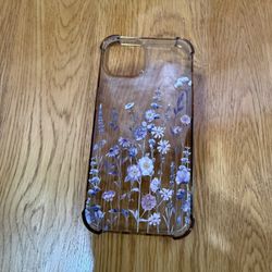 iPhone 13 Case , Pink With Flowers