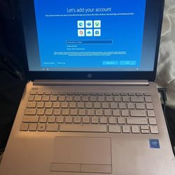 Pink (Rose Gold) Hp Laptop