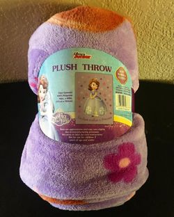 Disney Sofia The First Plush Throw