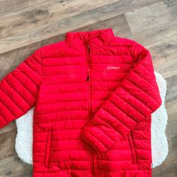 Magellan Outdoors Red Puffer Jacket