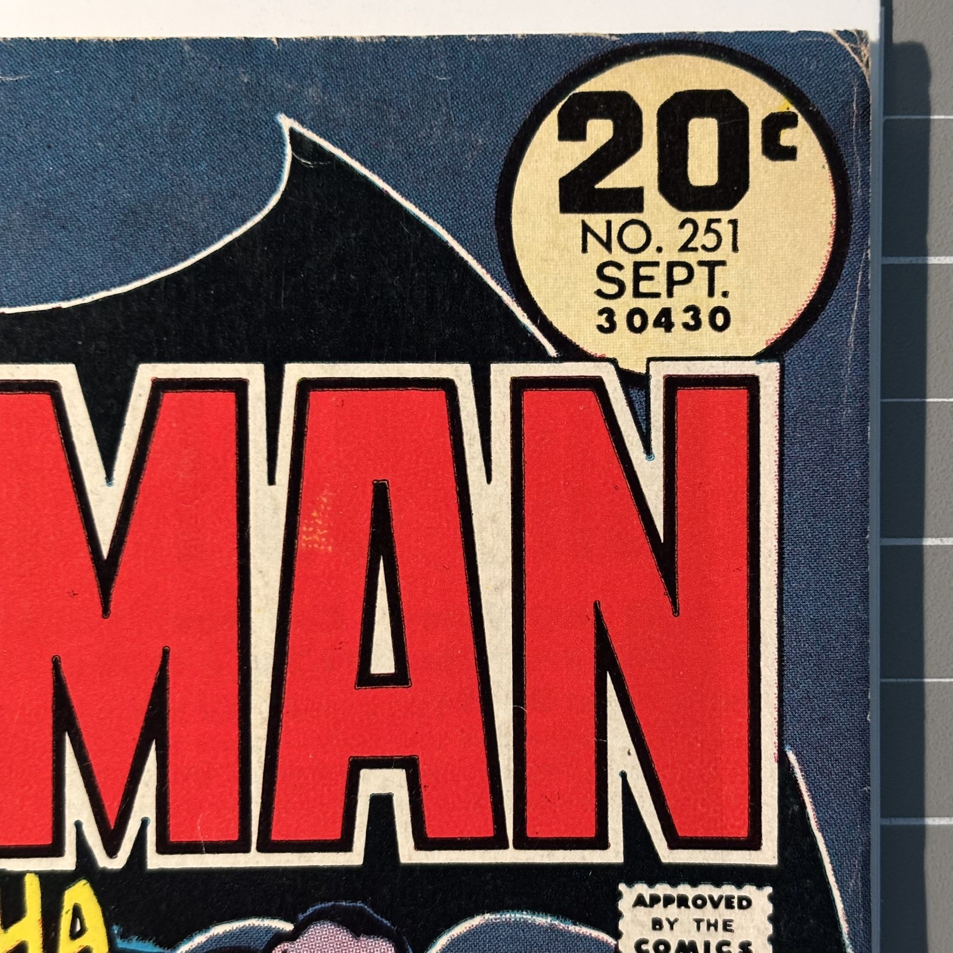 Batman 252 Batman Logo Uit 1973 BATMAN Vintage 1973 Ben Cooper Batman Action