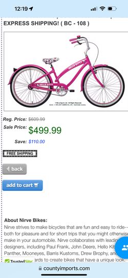 Hello Kitty Nirve sports beach cruiser