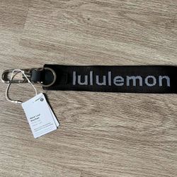 Black Lululemon Keychain 