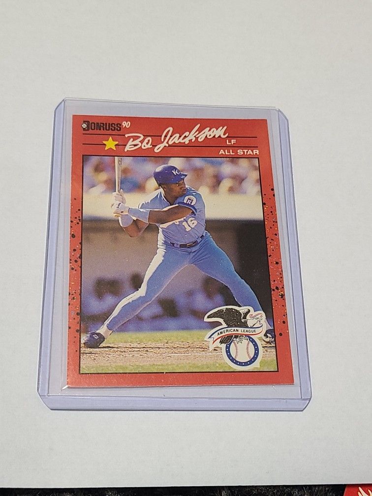 1990 Donruss Bo Jackson All-Star #650 DOUBLE ERROR BASEBALL CARD VERY RARE