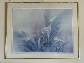 Lena Liu "Calla Lilies" Framed Art Print (28x22 in)