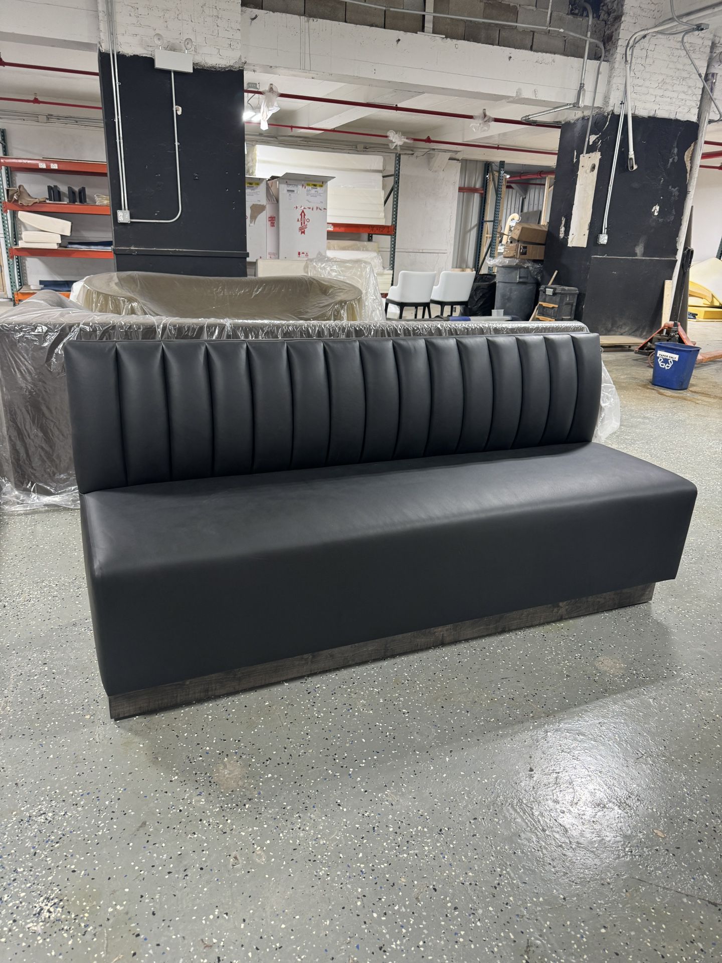 Custom Channel Tufted Banquette