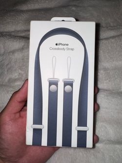 iPhone crossbody strap in blue