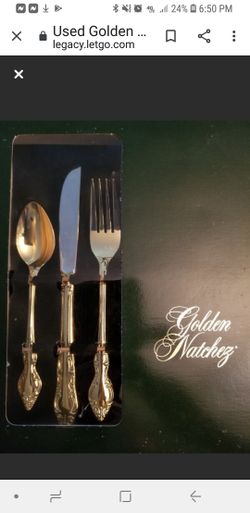 Golden Nanchez Gold Electroplate, Rogers By Kenwood 20 Pc Set