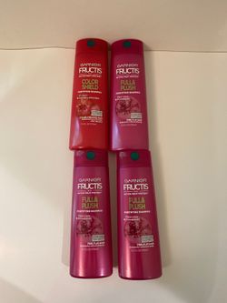 Garnier Fructis With Active Fruit Protein,Color Shield&Full And Plush Shampoo-Pomegranate &Acai Berry