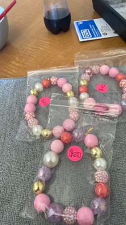 Pink phone charm  set