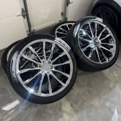 24” DUB Wheels - Silverado RAM Sierra Tahoe Denali Escalade - 6x5.5 6x139.7 