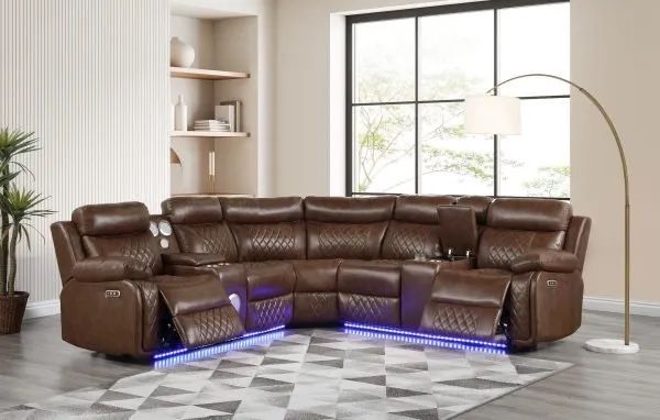 Brand New Modern Leather Sectional For $1499