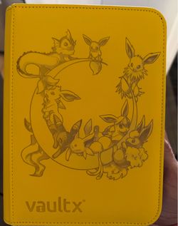 4 Pocket yellow Binder featuring eveelutions