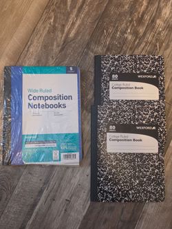 7 composition notebooks