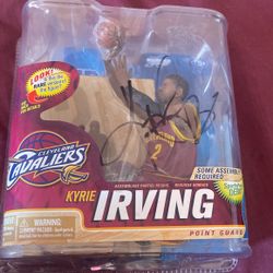 Autographed Kyrie Irving Action Figure 