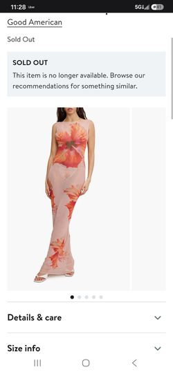 Good American Floral Mesh Maxi Dress
