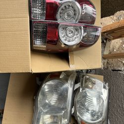 Stock Front And Back Headlights 