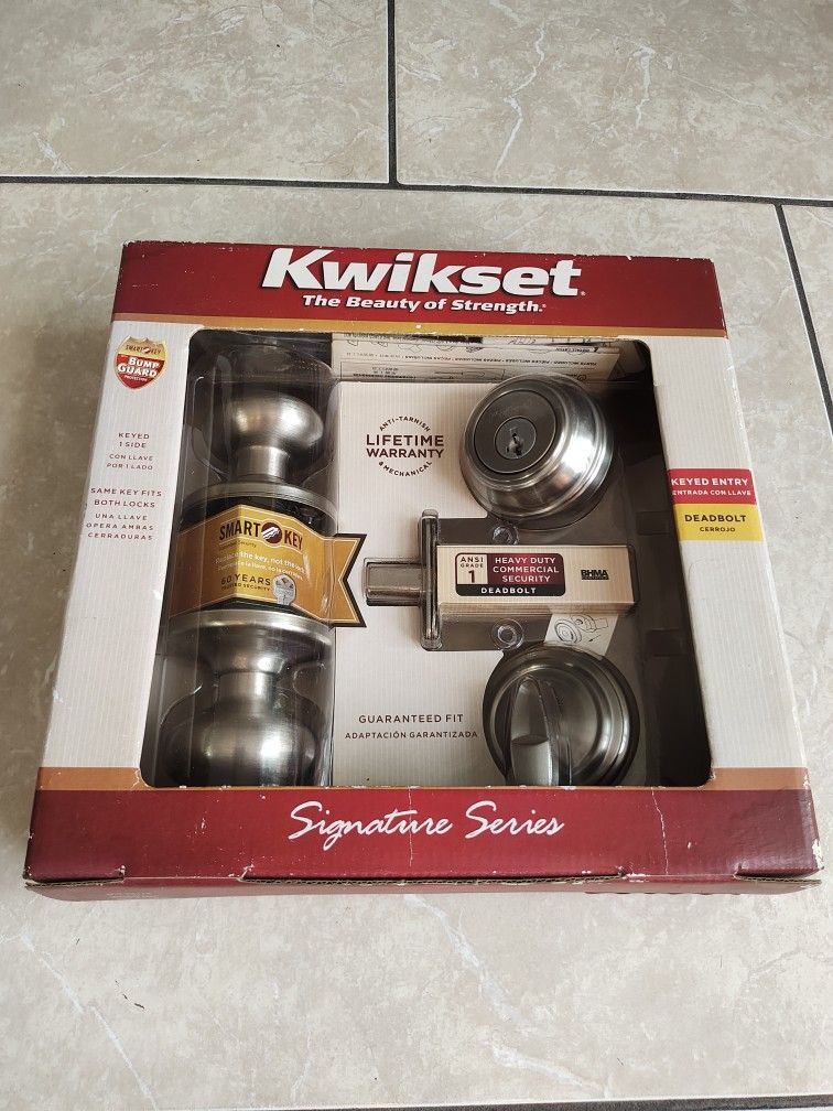 Kwikset Deadbolt Keyed Entry Heavy Duty Commercial Signature Series
