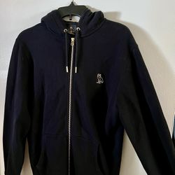 Men’s Black OVO Zip Up Jacket