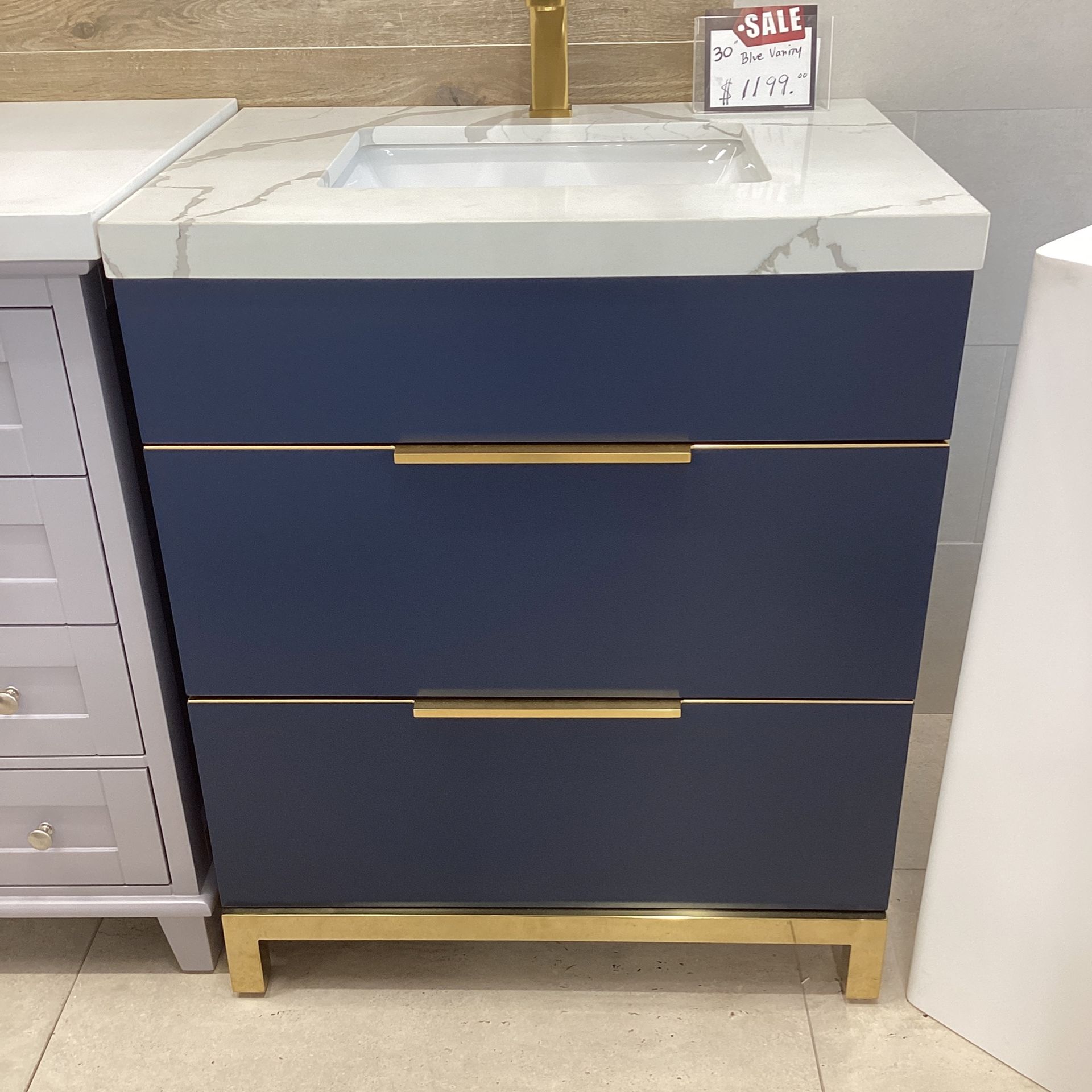 30” White Royal Mercer Bathroom Vanity Solid Wood Soft Close Drawers Quartz Countertop Ceramic Sink ❗️❗️❗️❗️❗️